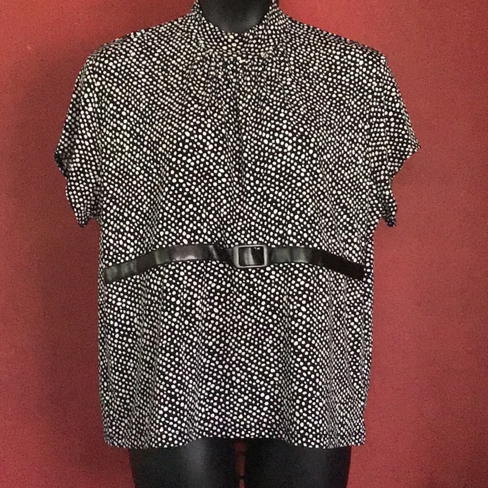 KC STEVENS POLKA DOT TOP SIZE 3X
